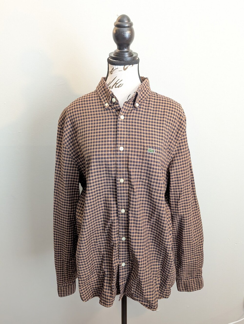 Lacoste Short Sleeve Regular Fit Gingham Shirt